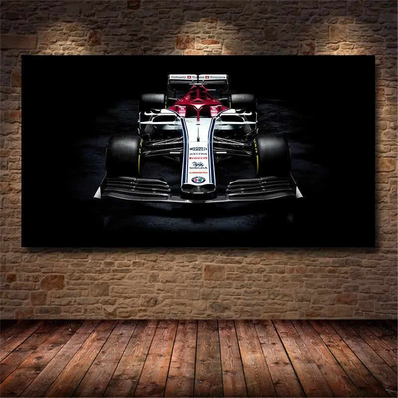 Poster Formel 1 Rennwagen Grand Prix Alfa Romeo Racing Sauber F1 I  Deko Print ohne Rahmen-1