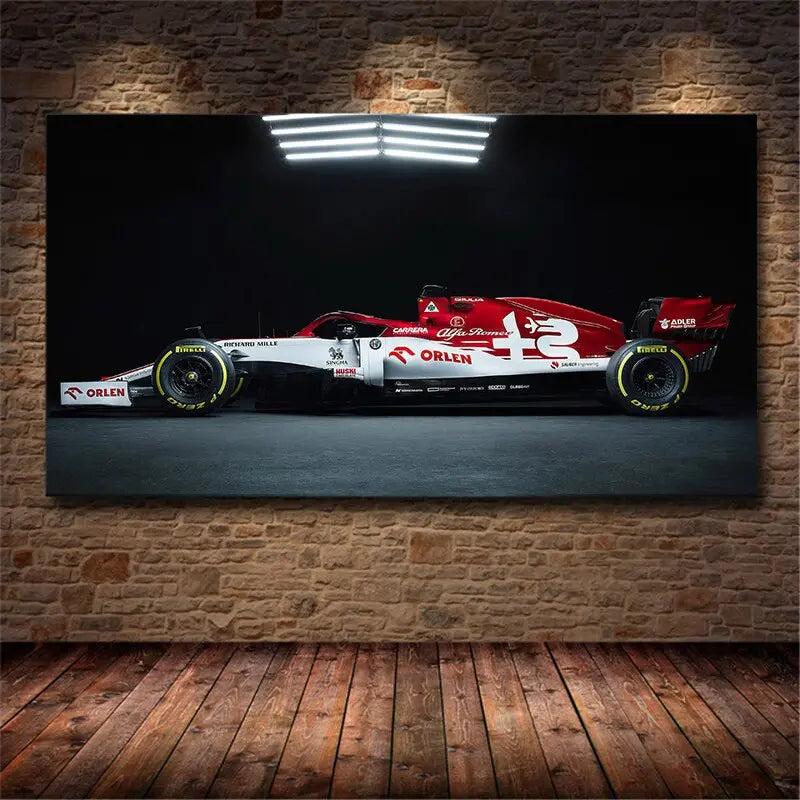 Poster Formel 1 Rennwagen Grand Prix Alfa Romeo Racing Sauber F1 I  Deko Print ohne Rahmen-7