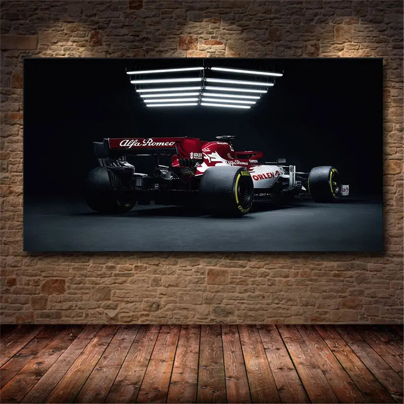 Poster Formel 1 Rennwagen Grand Prix Alfa Romeo Racing Sauber F1 I  Deko Print ohne Rahmen-8