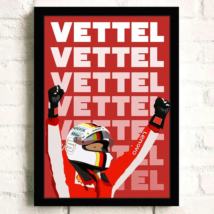 Poster Formel 1 Rennwagen Grand Prix Rennfahrer Legenden I  Deko Print ohne Rahmen-3