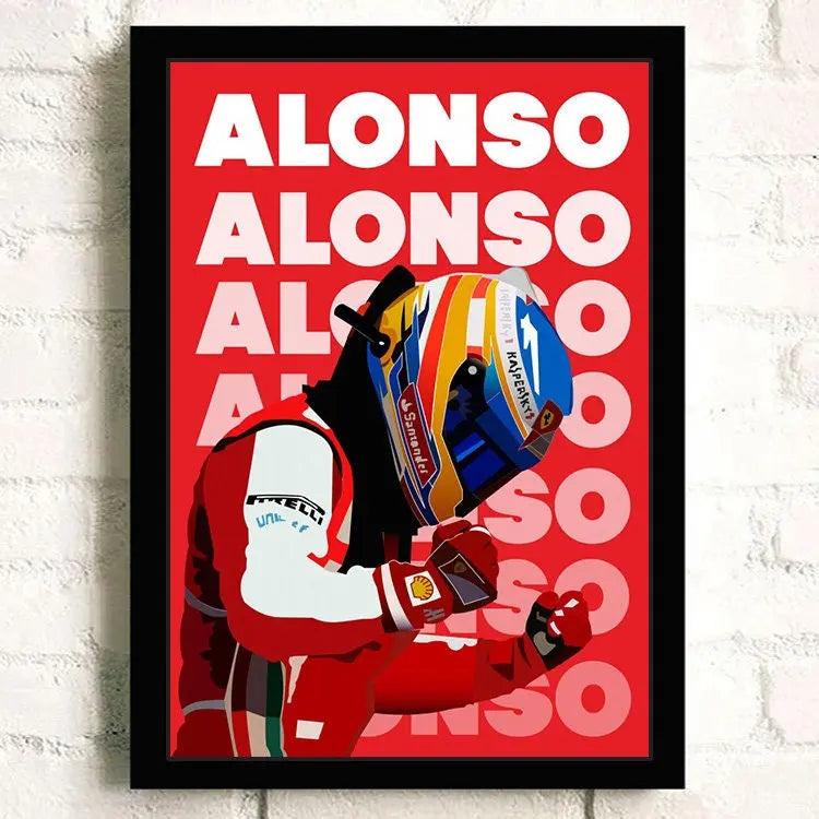 Poster Formel 1 Rennwagen Grand Prix Rennfahrer Legenden I  Deko Print ohne Rahmen-5