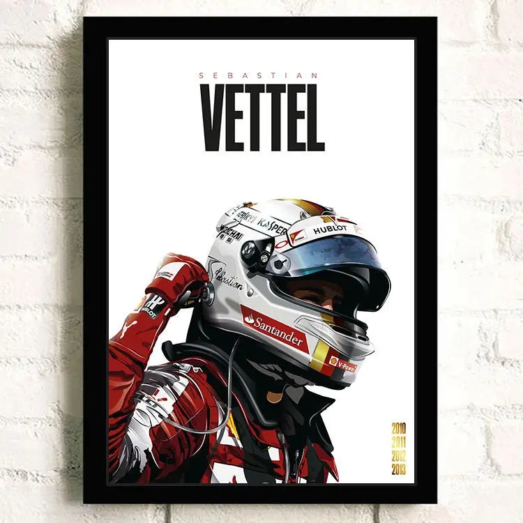 Poster Formel 1 Rennwagen Grand Prix Rennfahrer Legenden I  Deko Print ohne Rahmen-6