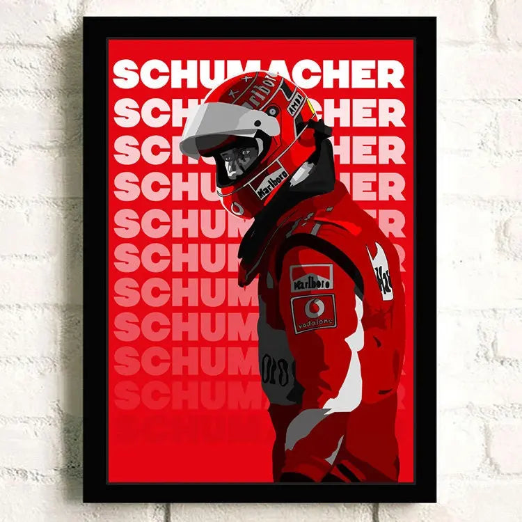 Poster Formel 1 Rennwagen Grand Prix Rennfahrer Legenden I  Deko Print ohne Rahmen-9