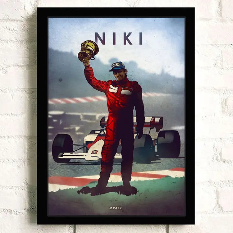 Poster Formel 1 Rennwagen Grand Prix Rennfahrer Legenden I  Deko Print ohne Rahmen-2