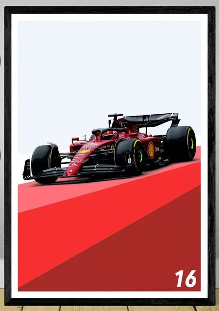 Poster Formel 1 Rennwagen Grand Prix Rennfahrer Namen Wagen Nummer I  Deko Print ohne Rahmen-1