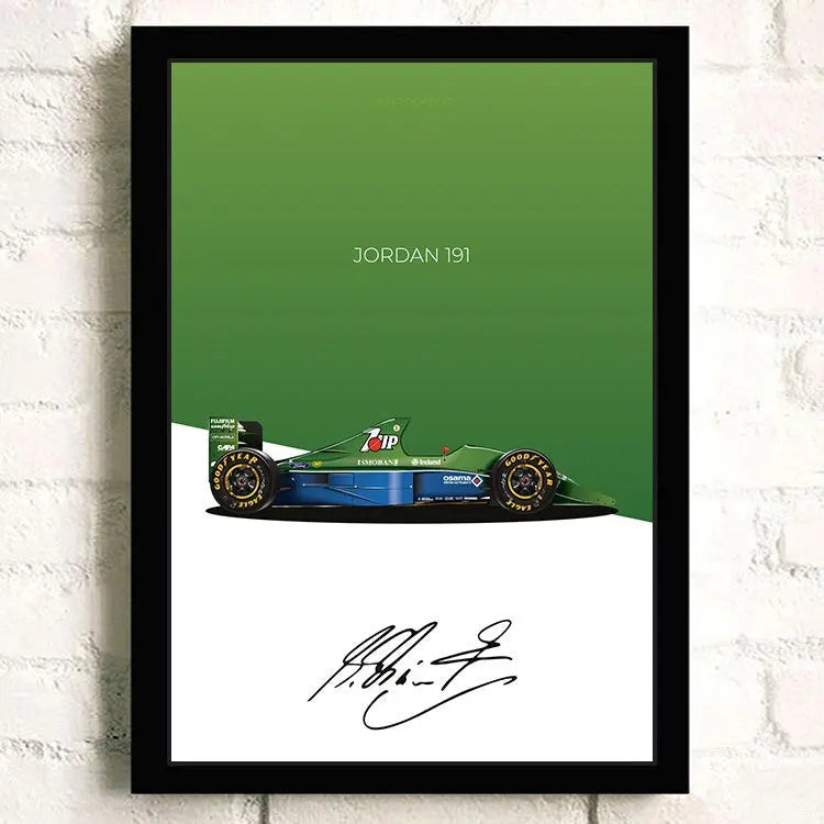 Poster Formel 1 Rennwagen Grand Prix Rennfahrer Signature   I  Deko Print ohne Rahmen-4