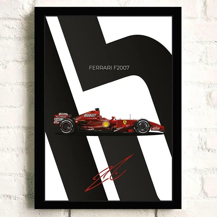 Poster Formel 1 Rennwagen Grand Prix Rennfahrer Signature   I  Deko Print ohne Rahmen-9