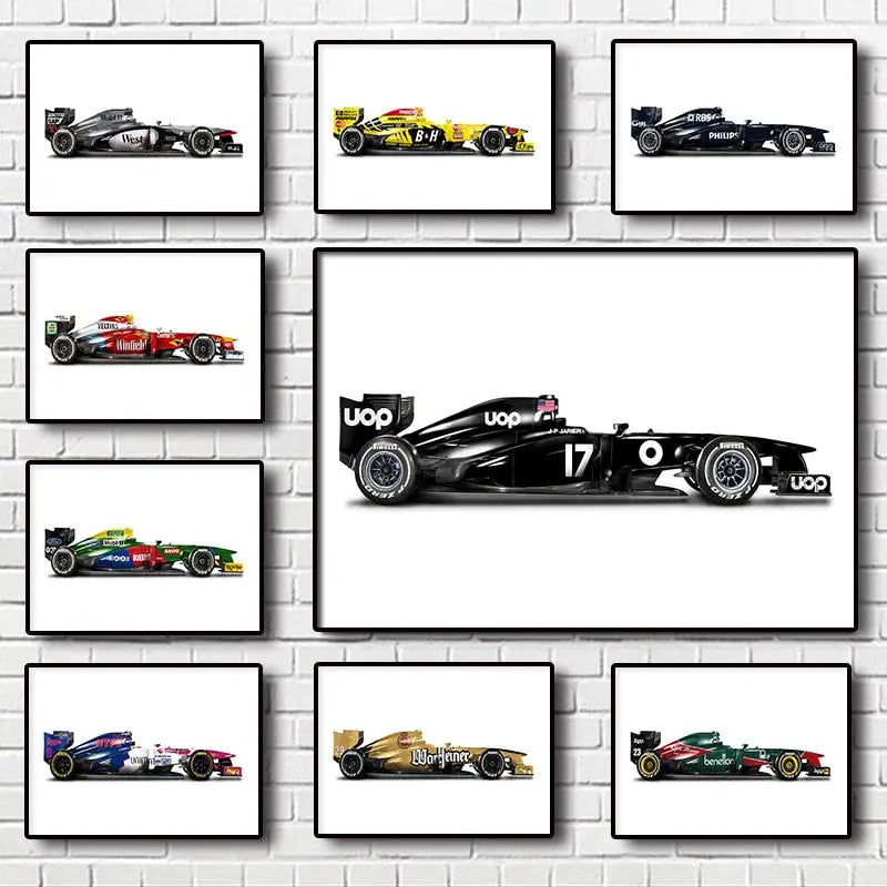 Poster Formel 1 Rennwagen  I Deko Print ohne Rahmen-0