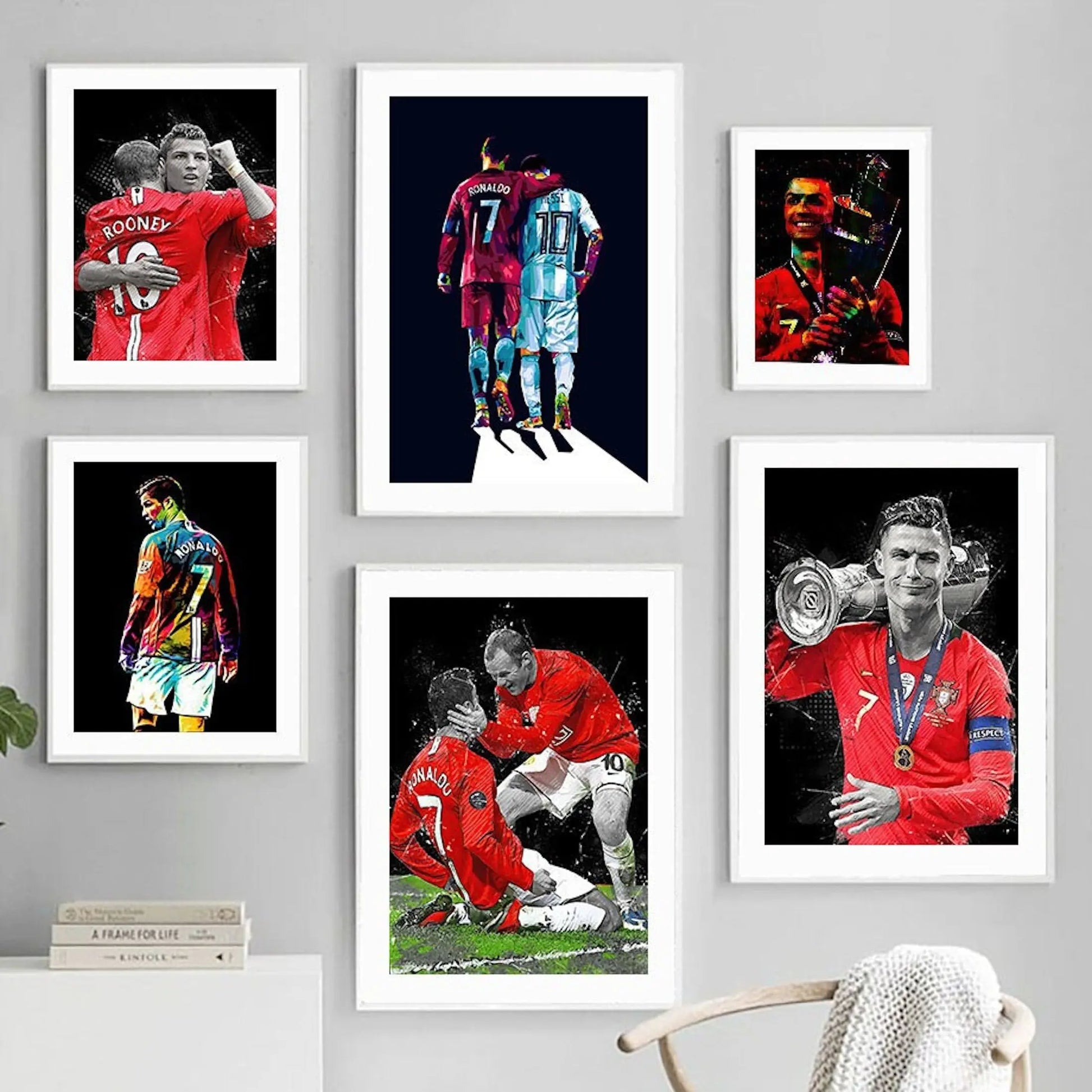 Poster Fußball Christiano Ronaldo bei Manchester United beste Momente als Deko Print ohne Rahmen-1