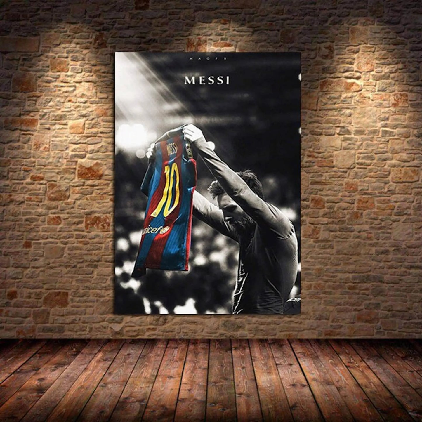 Poster Fußball Lionel Messi und andere Spieler als Deko Print ohne Rahmen-2