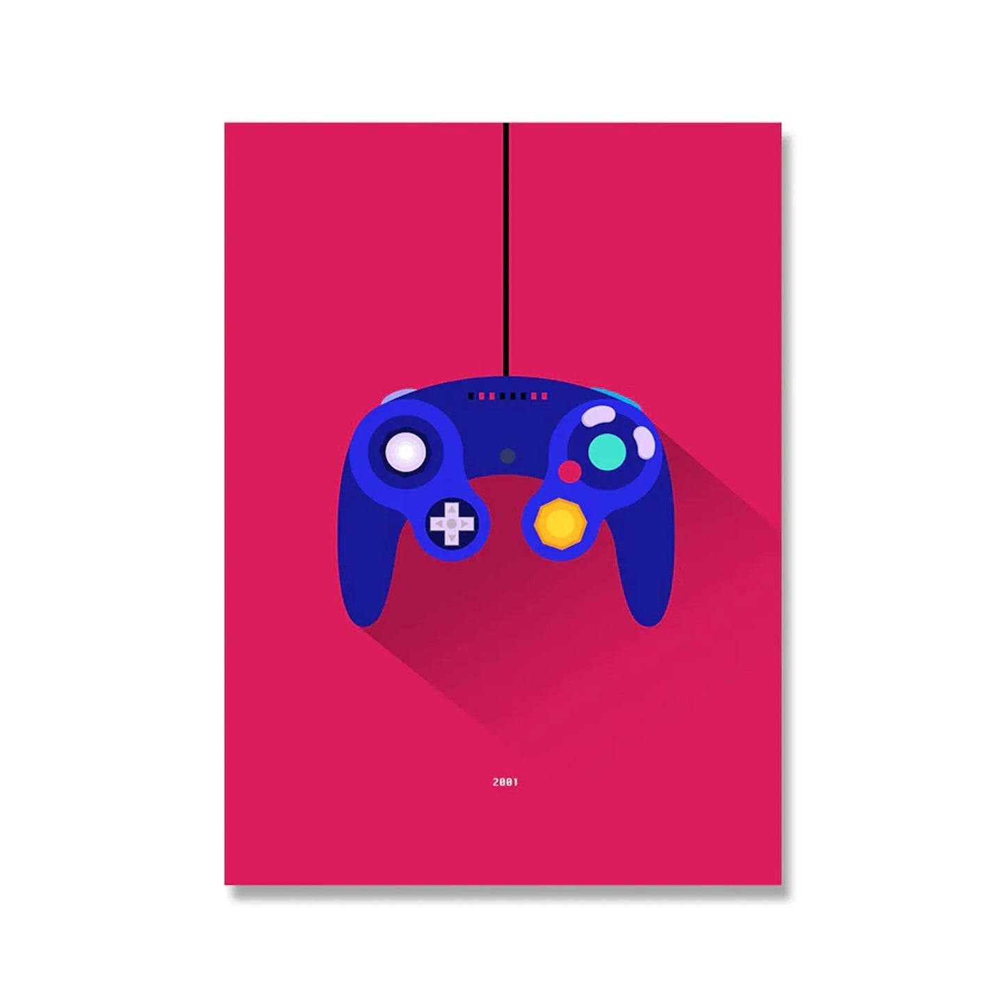 Poster Gamer Playstation Nintendo Controller als Deko Print ohne Rahmen-3