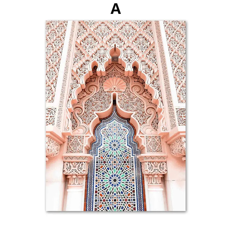 Poster Islam Abu Dhabi Moschee Arabische Architektur I Wandbilder Wohnzimmer & Schlafzimmer I Deko Print Bilder I ohne Rahmen-3