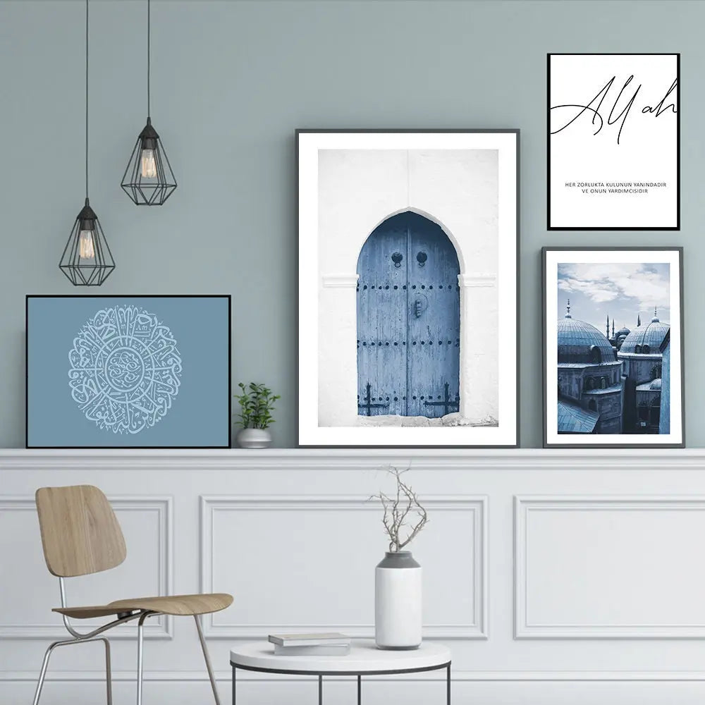 Poster Istanbul Sultan Ahmet Moschee I Blaue Moschee I Wandbilder Wohnzimmer & Schlafzimmer I Deko Print Bilder I ohne Rahmen-1