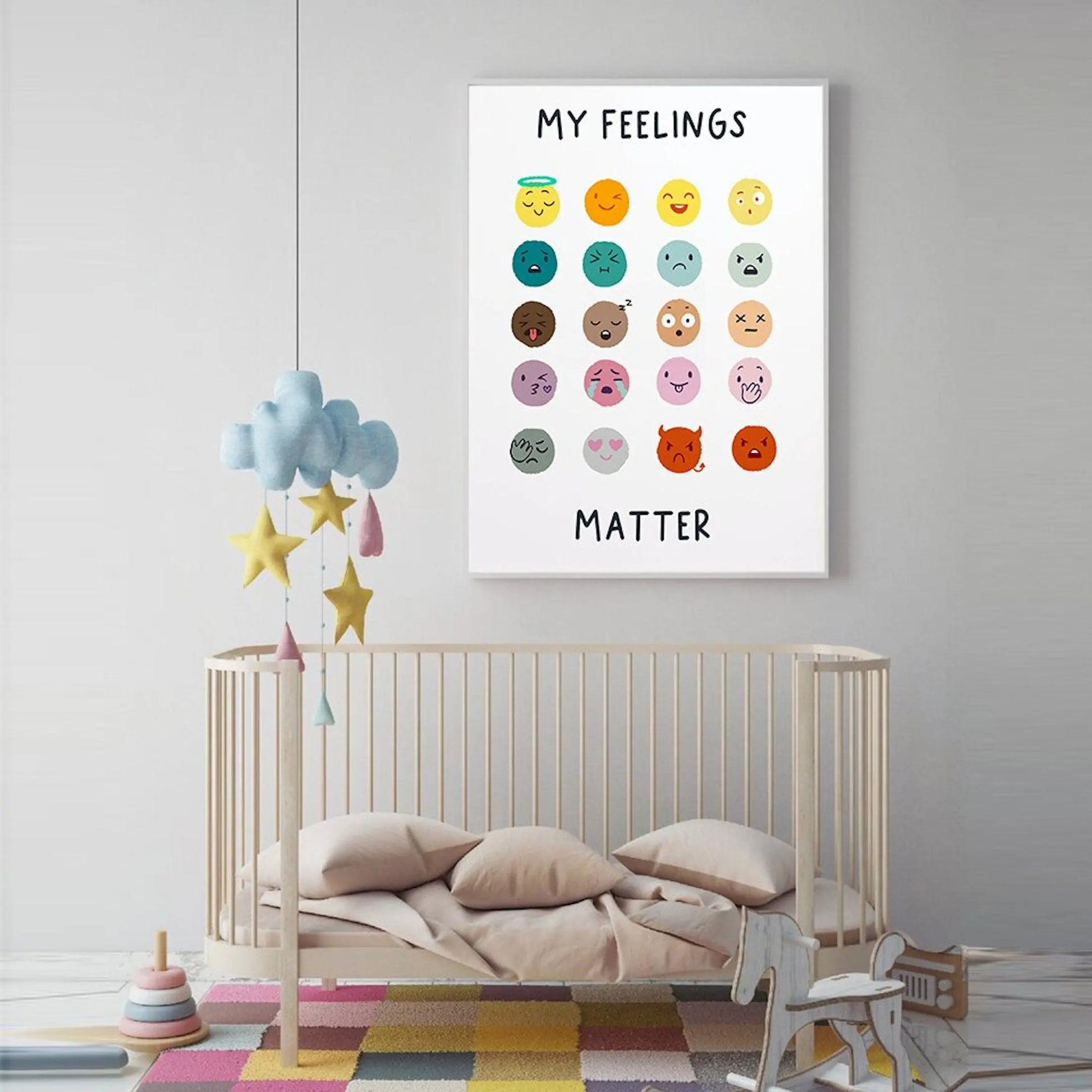 Poster Kinder Emojis Gefühle als Deko Print ohne Rahmen-3