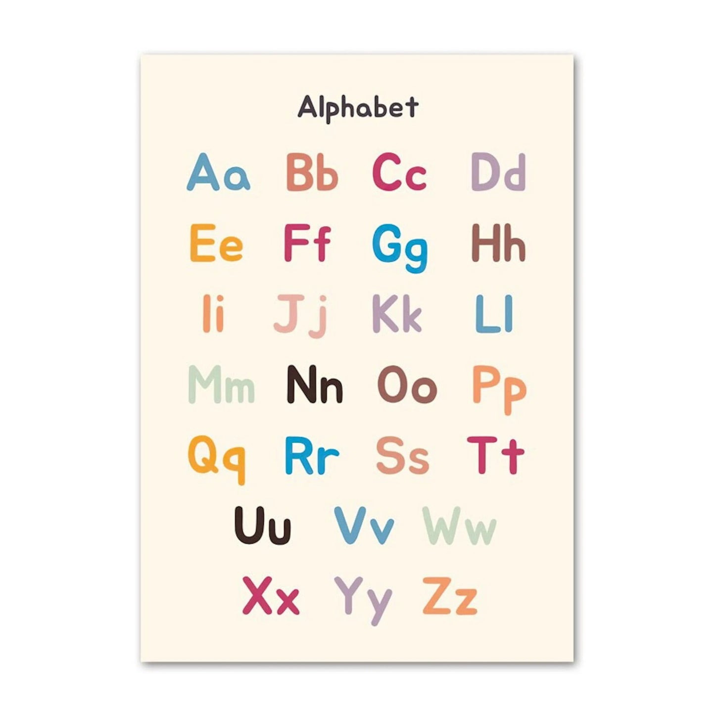 Poster Kinder Schule Mathe Symbole Rechen Tabelle Beruhigende Techniken als Deko Print ohne Rahmen-9