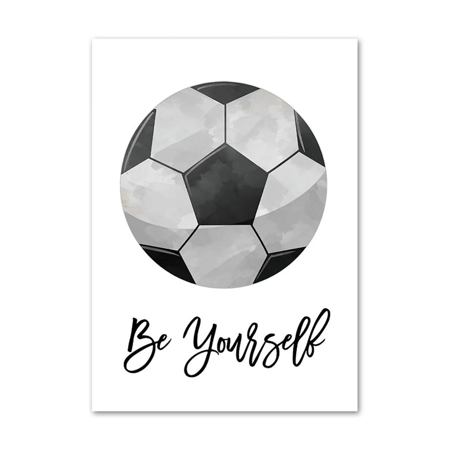 Poster Kinder Sportbälle Fußball Basketball Baseball Football Golfball und Eishockeypuck  als Deko Print ohne Rahmen-3