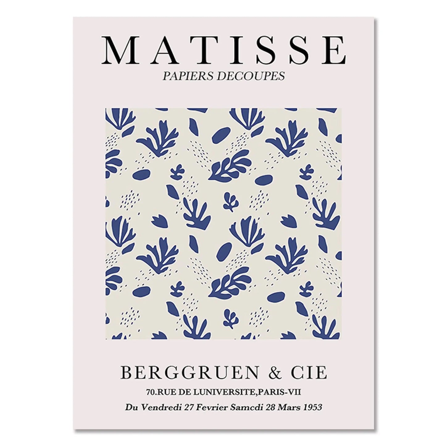 Poster Matisse Berggruen & Cie Museum | Bilder Wohnzimmer | Wandbilder Schlafzimmer | Deko Print ohne Rahmen | Bilder Set Matisse Bunt-7