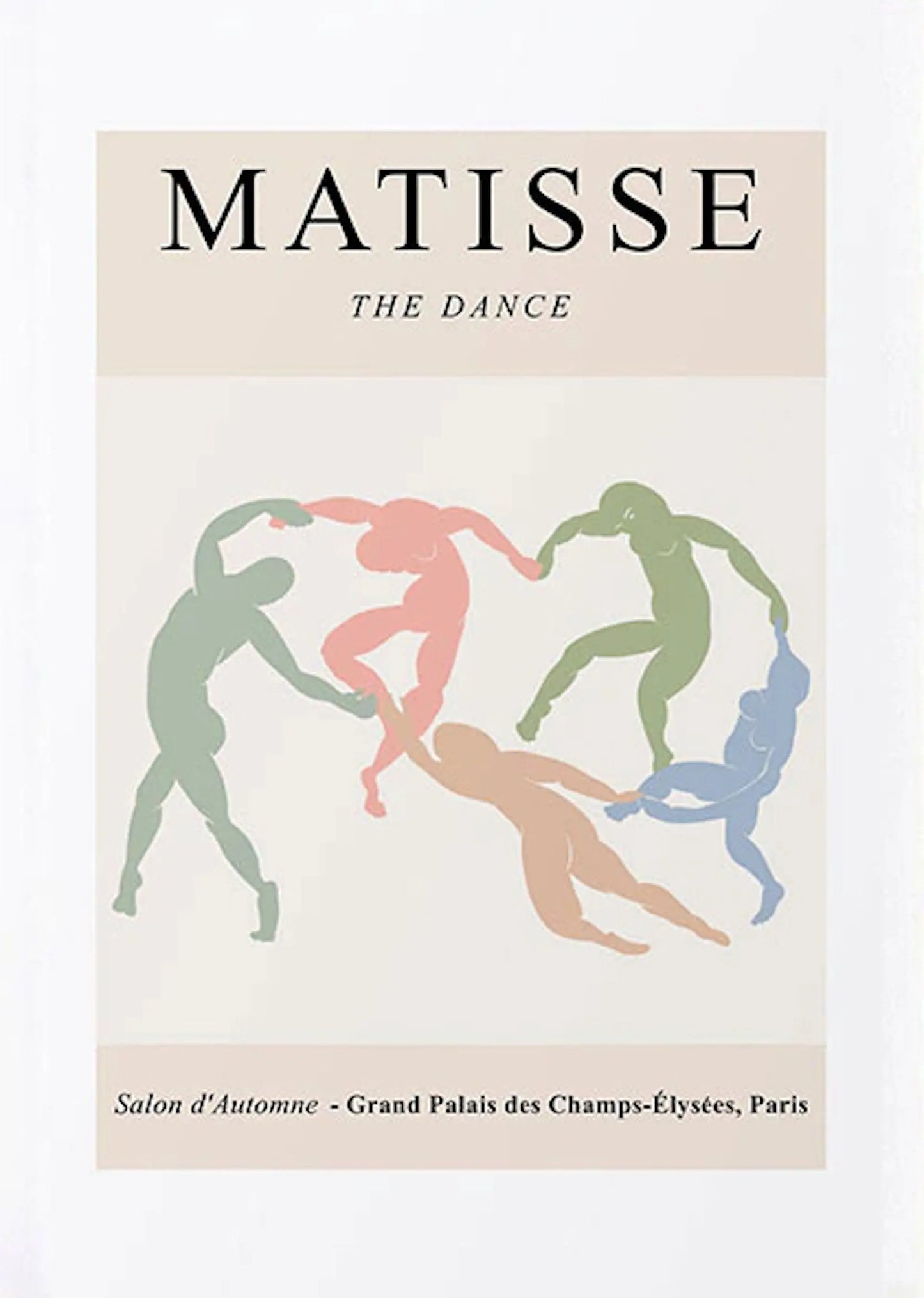 Poster Matisse Blumen Körper| Bilder Wohnzimmer | Wandbilder Schlafzimmer | Deko Print ohne Rahmen | Bilder Set Matisse Beige-1