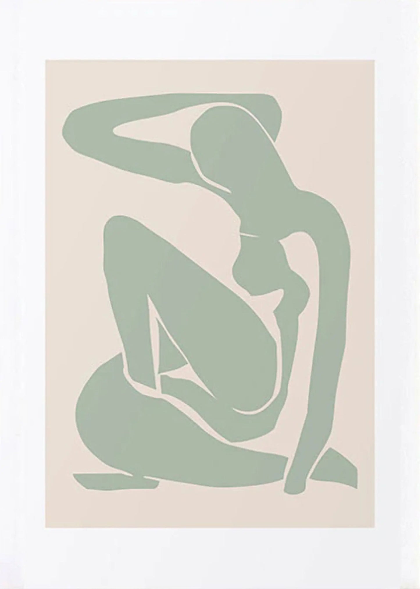 Poster Matisse Blumen Körper| Bilder Wohnzimmer | Wandbilder Schlafzimmer | Deko Print ohne Rahmen | Bilder Set Matisse Beige-4