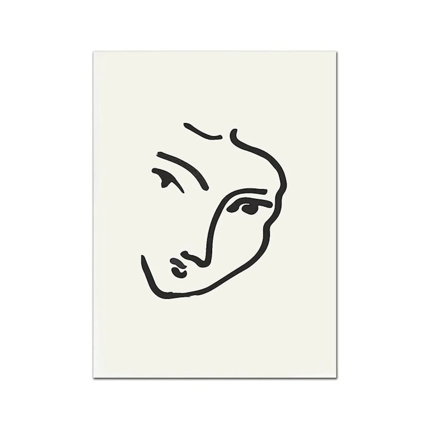 Poster Matisse Gesicht Abstrakt | Bilder Wohnzimmer | Wandbilder Schlafzimmer | Deko Print ohne Rahmen | Bilder Set Matisse Bunt-5