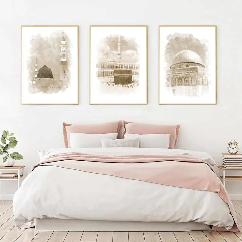 Poster Mekka Islamische Architektur I Wandbilder Wohnzimmer & Schlafzimmer I Deko Print Bilder I ohne Rahmen-2