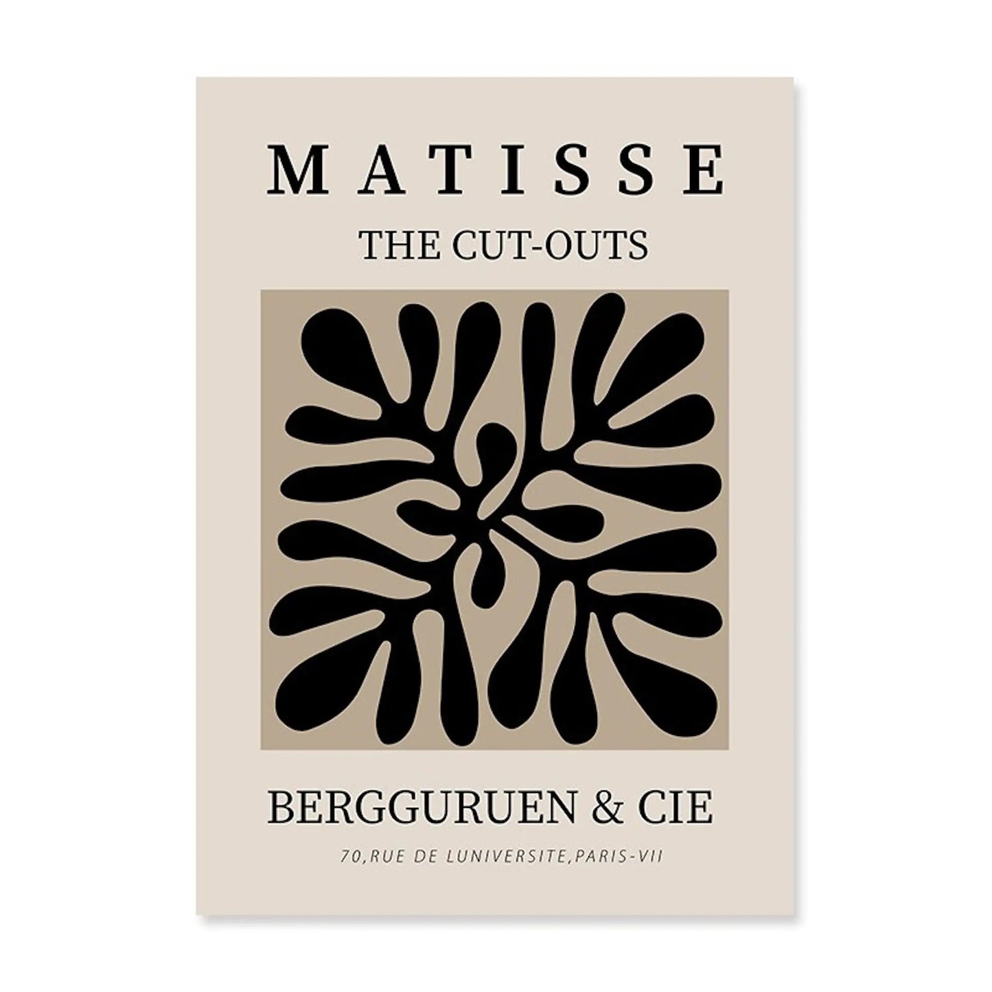 Poster Minimalistisch Matisse Cut Outs und Linienformen als Deko Print ohne Rahmen-4