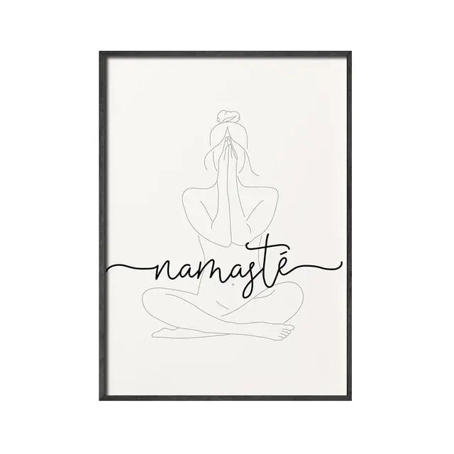 Poster Namaste Yoga Manifestierung als Deko Print ohne Rahmen-1