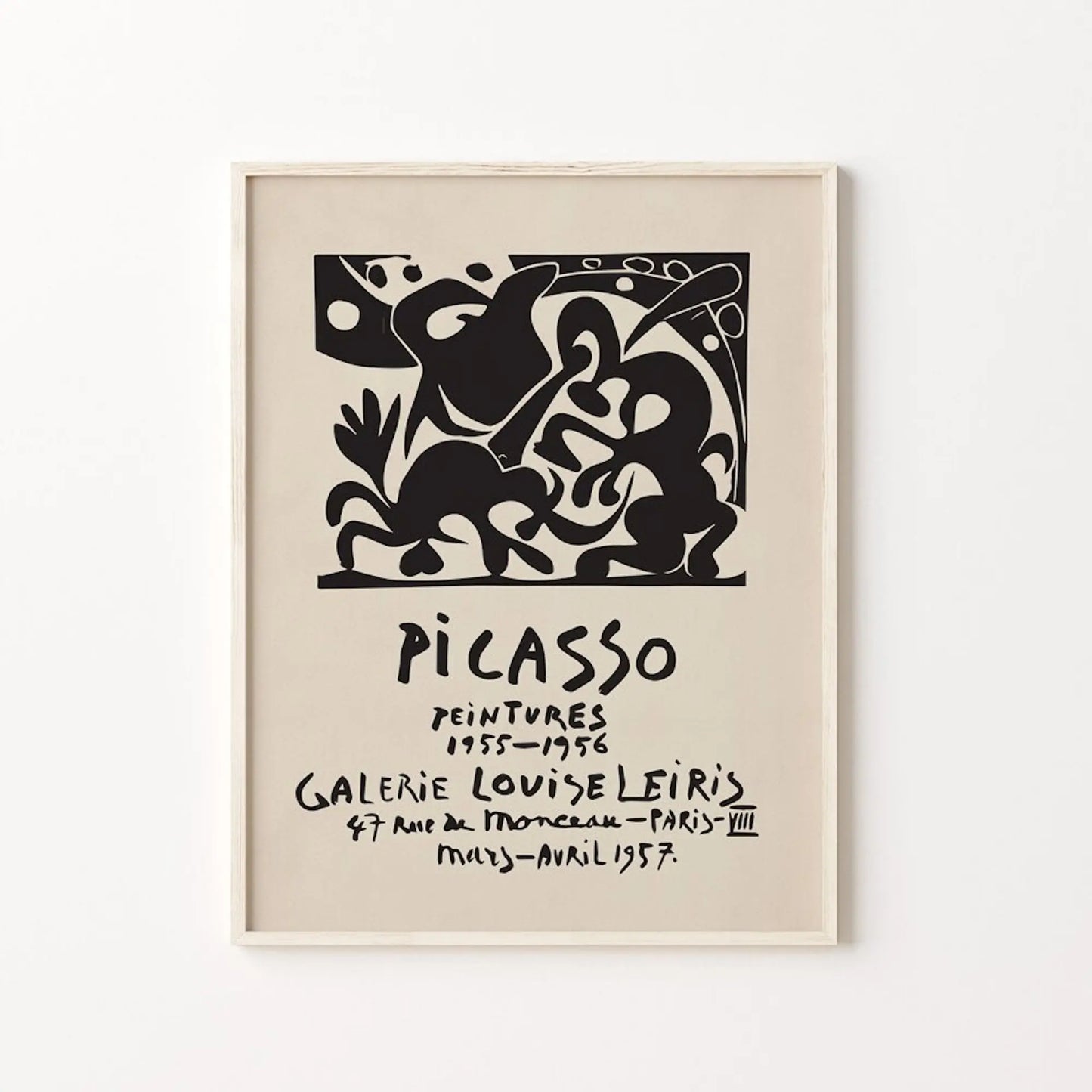 Poster Pablo Picasso Gallery Wand als Deko Print ohne Rahmen-1