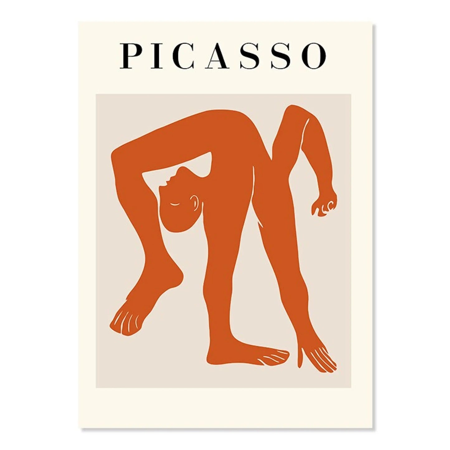 Poster Picasso Abstrakt I Wohnkultur| Bilder Wohnzimmer | Wandbilder Schlafzimmer | Deko Print ohne Rahmen | Bilder Set-2