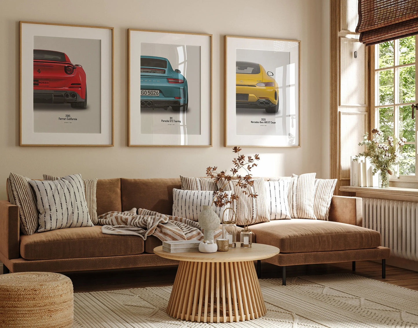 Poster Sportwagen FERRARI MERCEDES PORSCHE Klassiker Legenden I Geschenk für ihn I Wohnzimmmer & Büro I Wand Deko I Print ohne Rahmen-1