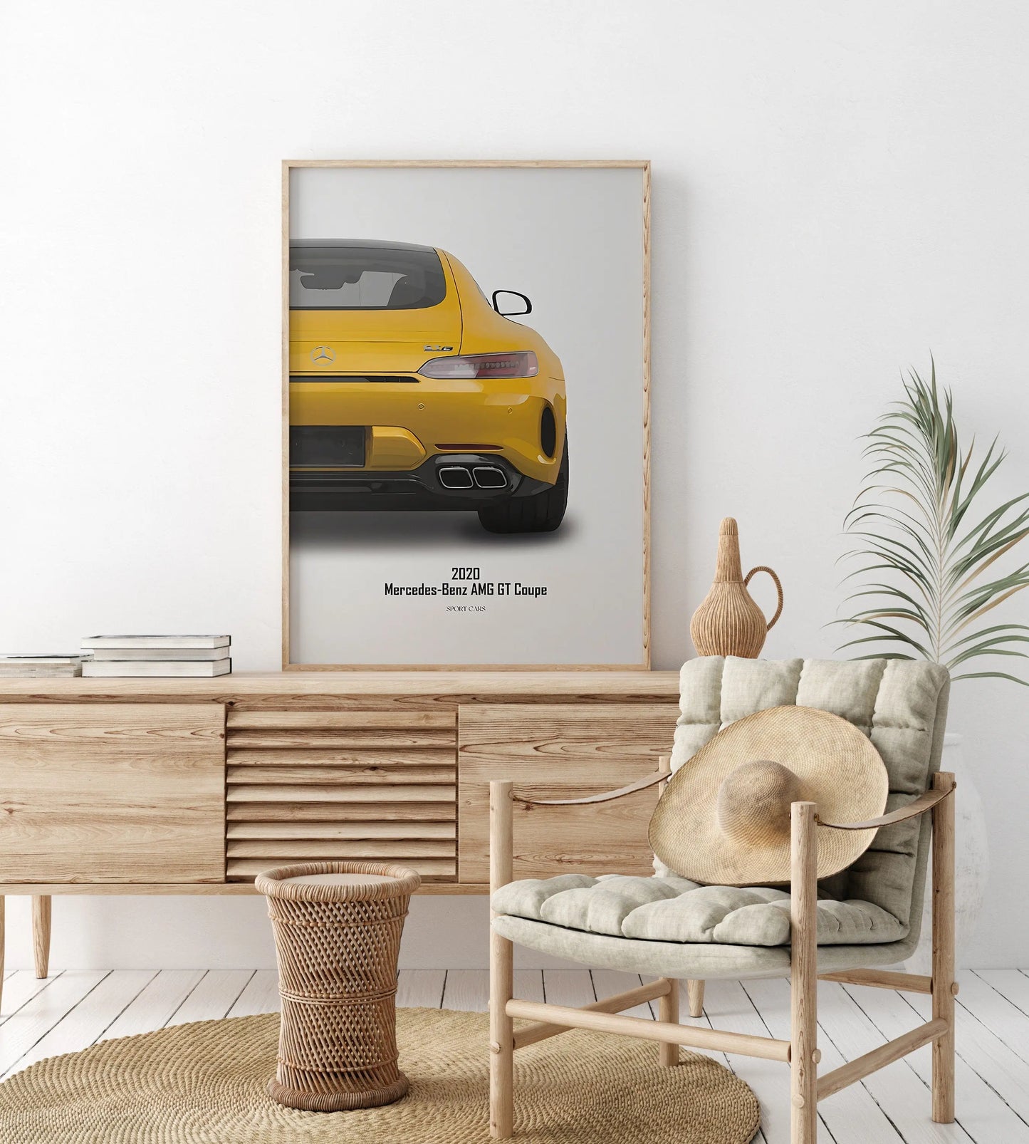 Poster Sportwagen FERRARI MERCEDES PORSCHE Klassiker Legenden I Geschenk für ihn I Wohnzimmmer & Büro I Wand Deko I Print ohne Rahmen-4