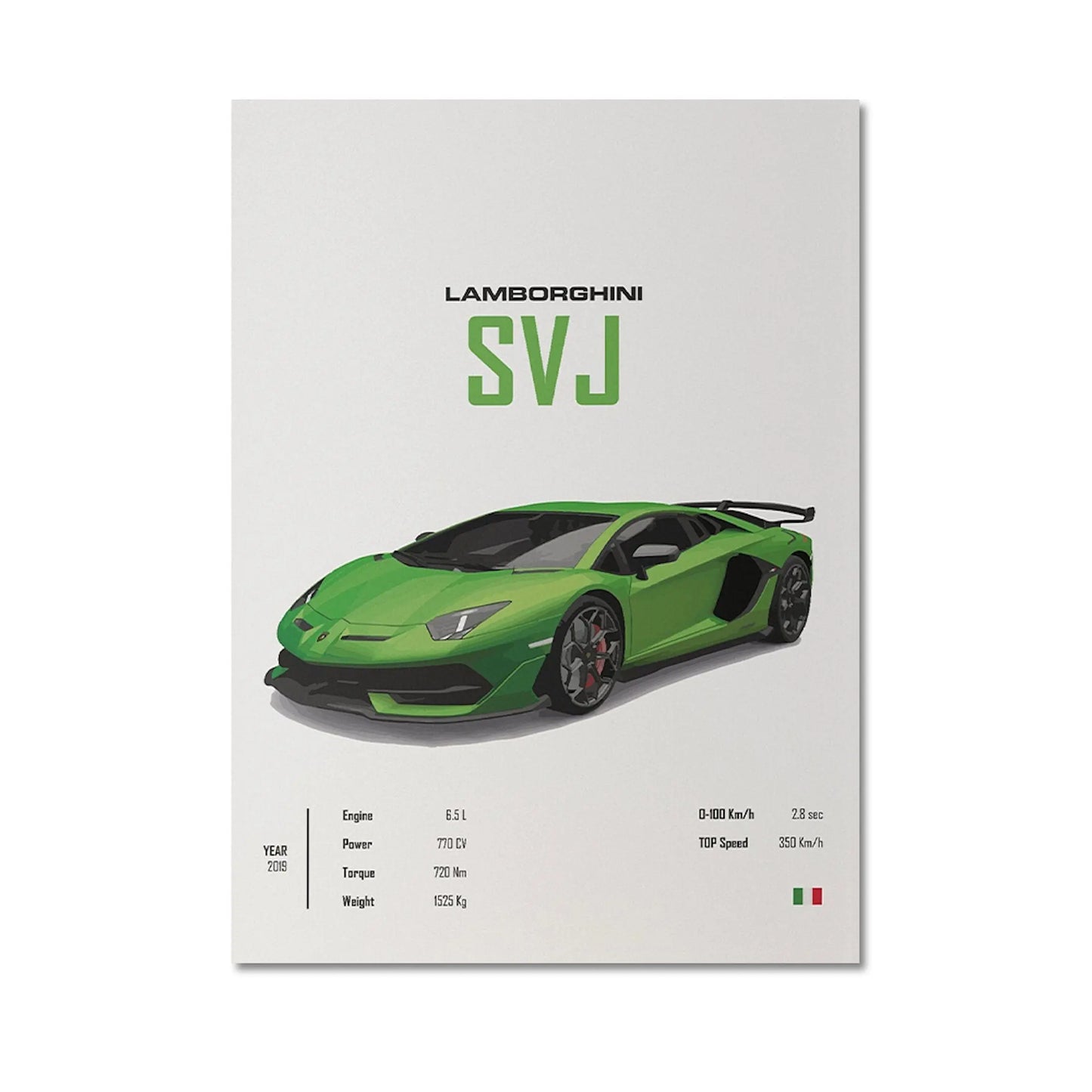 Poster Sportwagen LAMBORGHINI Murcielago Svj MCLAREN Senna Sportauto I Geschenk für ihn I Wohnzimmmer & Büro I Wand Deko I Print ohne Rahmen-6