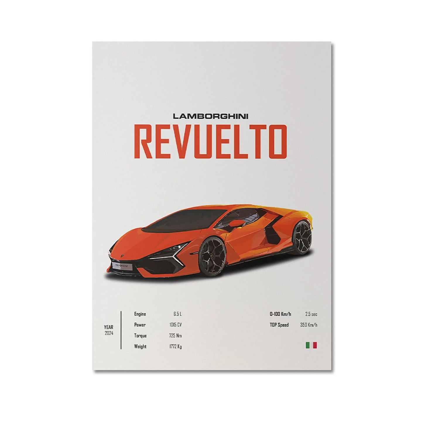 Poster Sportwagen Mclaren Lamborghini Porsche Klassiker Legenden  I Geschenk für ihn I Wohnzimmmer & Büro I Wand Deko I Print ohne Rahmen-6