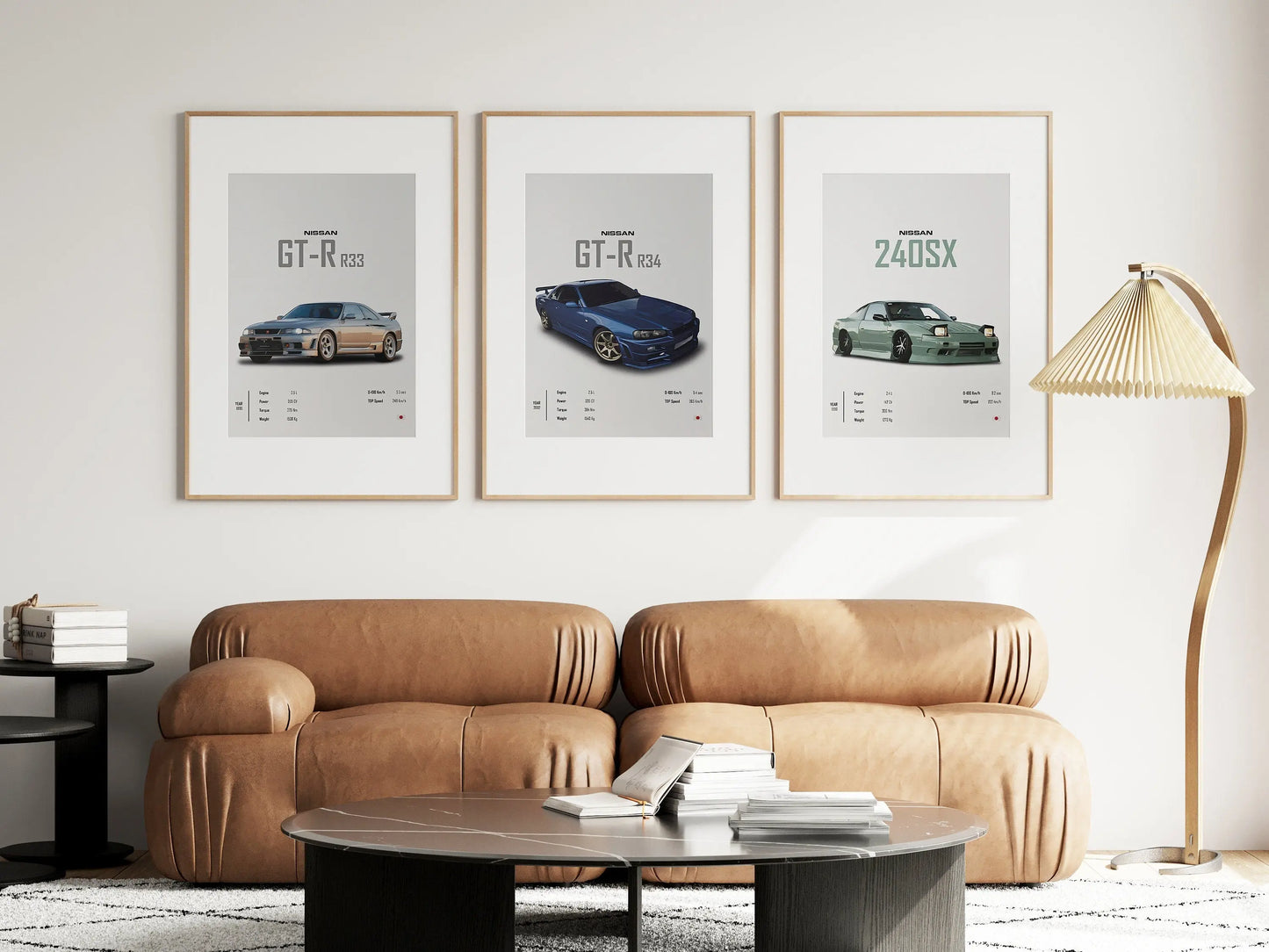 Poster Sportwagen NISSAN GT-R SX Klassiker Legenden I Geschenk für ihn I Wohnzimmmer & Büro I Wand Deko I Print ohne Rahmen-1