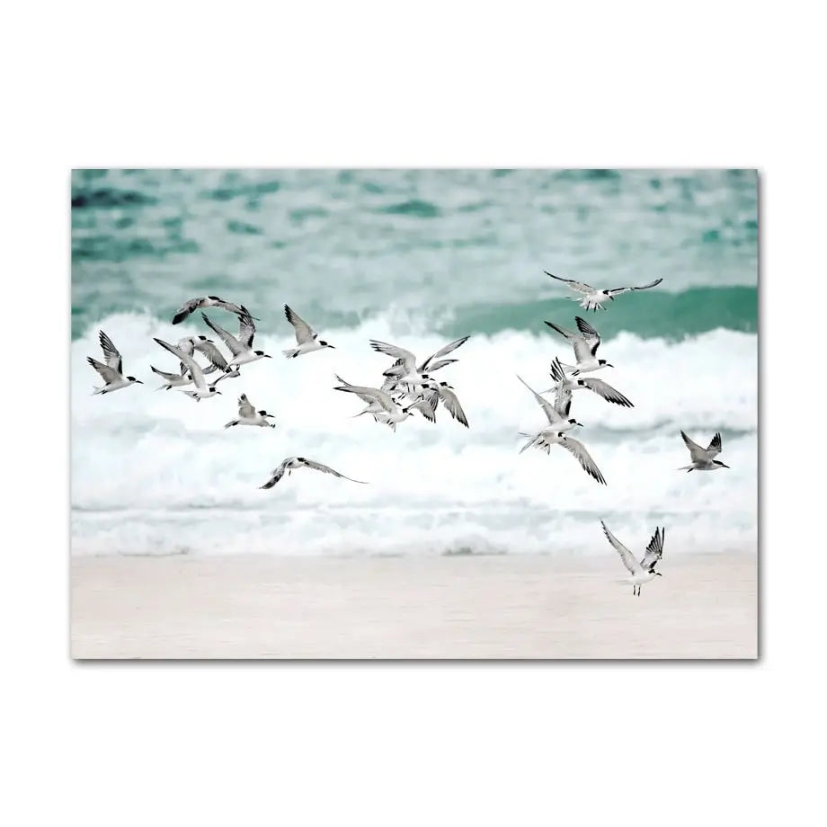 Poster Surfbrett Strand Buggy Palmen Meer I Wandbilder Wohnzimmer & Schlafzimmer I  Wand Deko I Kunst Druck I ohne Rahmen-9