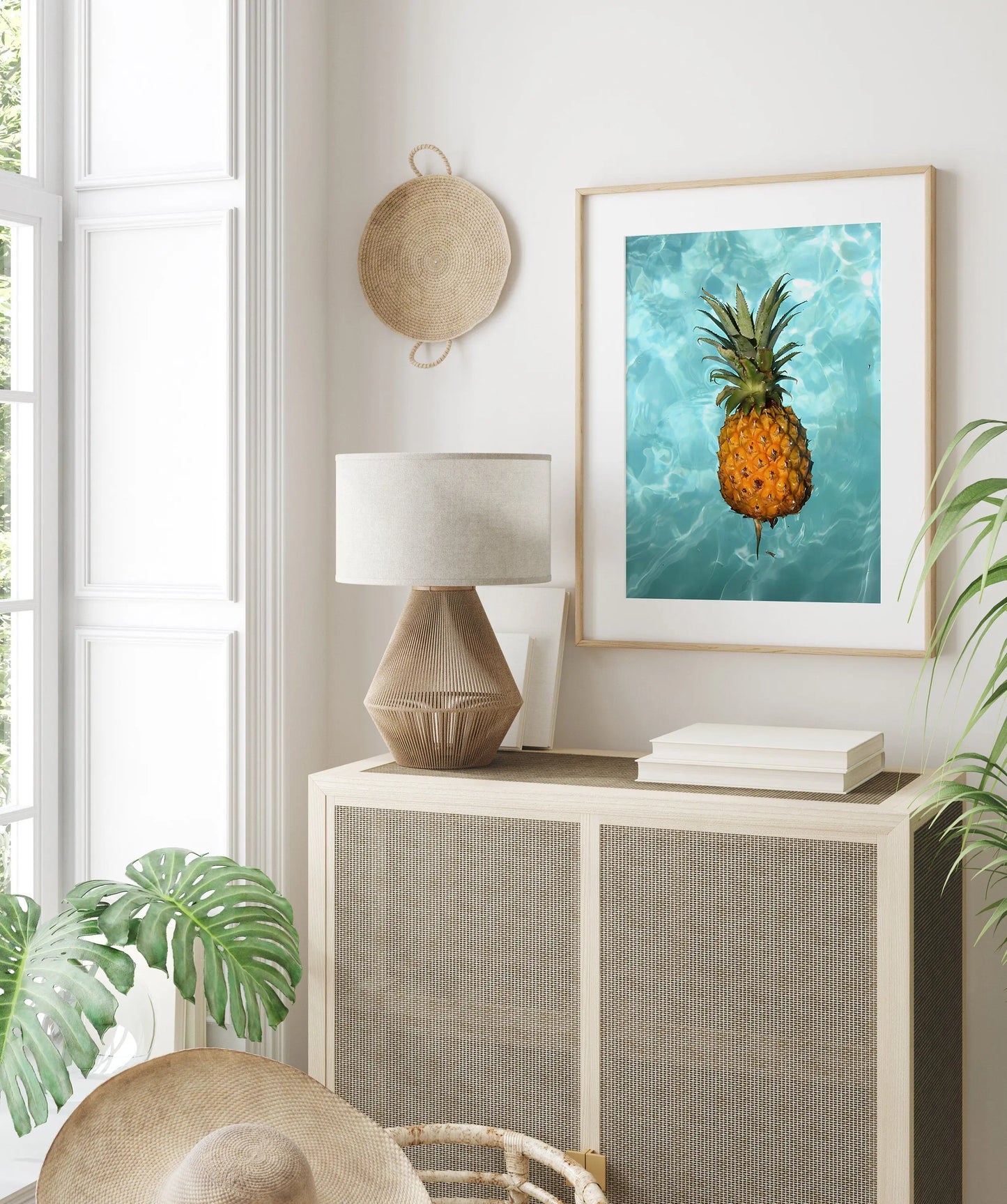 Poster Urlaub Ananas Pool Strand Surfbrett Buggy Wassermelone I Bilder Wohnzimmer & Schlafzimmer I  Wand Deko I Kunst Druck ohne Rahmen-5