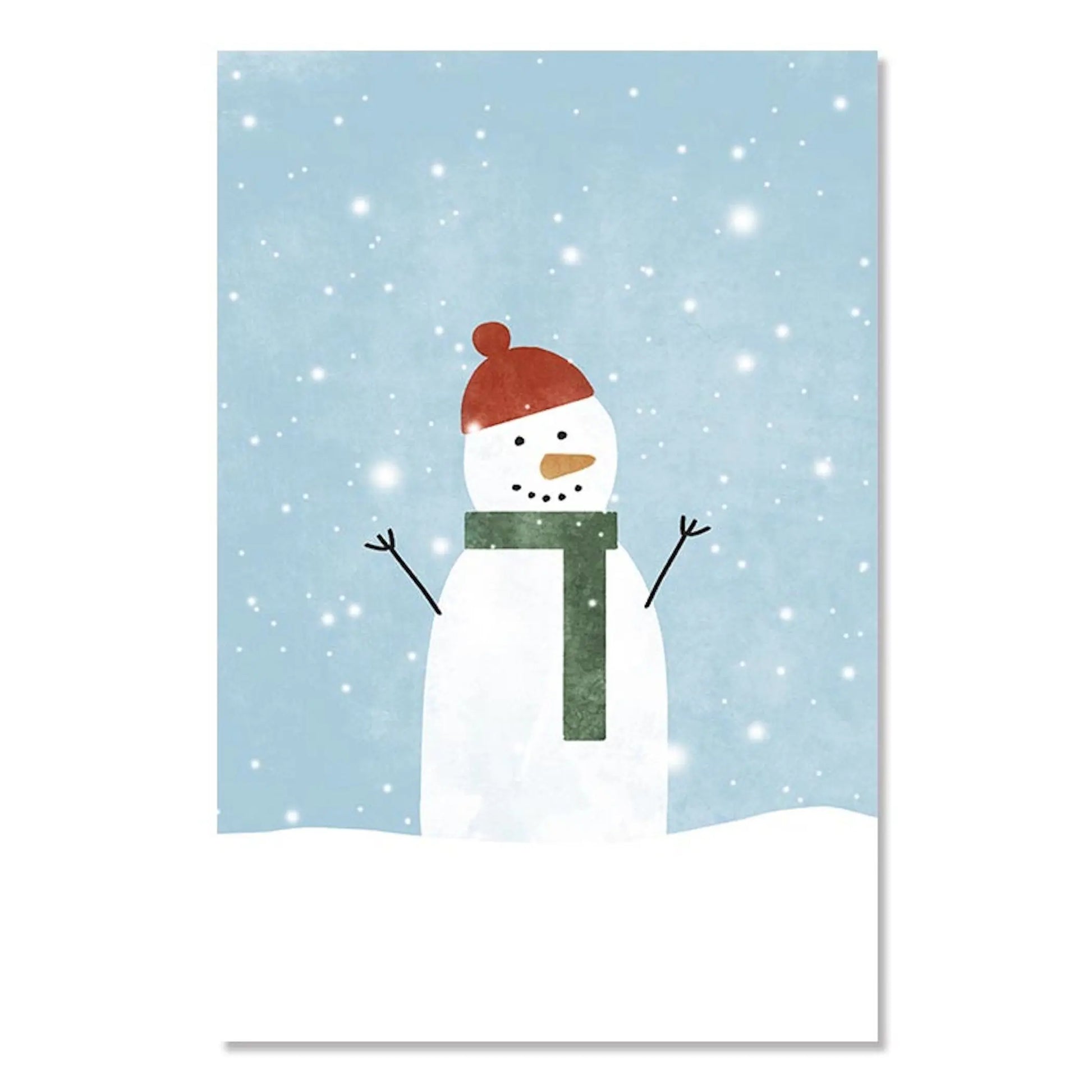 Poster Weihnachtskugel Schneemann Spruch I Wohnkultur| Bilder Wohnzimmer | Wandbilder Schlafzimmer | Deko Print ohne Rahmen | Bilder Set-2