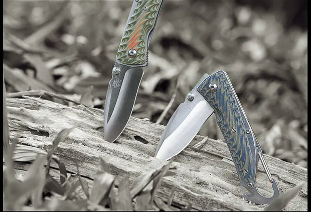 Premium Portable Folding Filed Knife with 12C27 Stainless Steel Blade and G10 Handle | Durable, Lightweight, and Versatile EDC Survival Tool-0