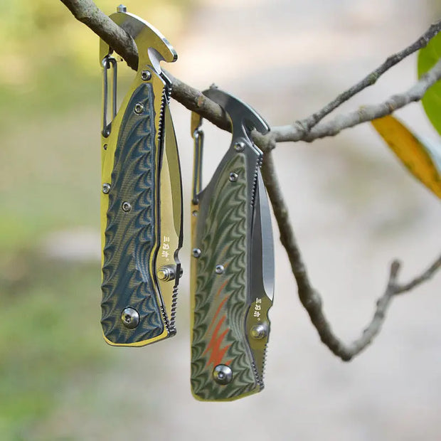 Premium Portable Folding Filed Knife with 12C27 Stainless Steel Blade and G10 Handle | Durable, Lightweight, and Versatile EDC Survival Tool-1