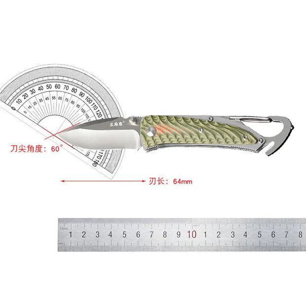 Premium Portable Folding Filed Knife with 12C27 Stainless Steel Blade and G10 Handle | Durable, Lightweight, and Versatile EDC Survival Tool-4