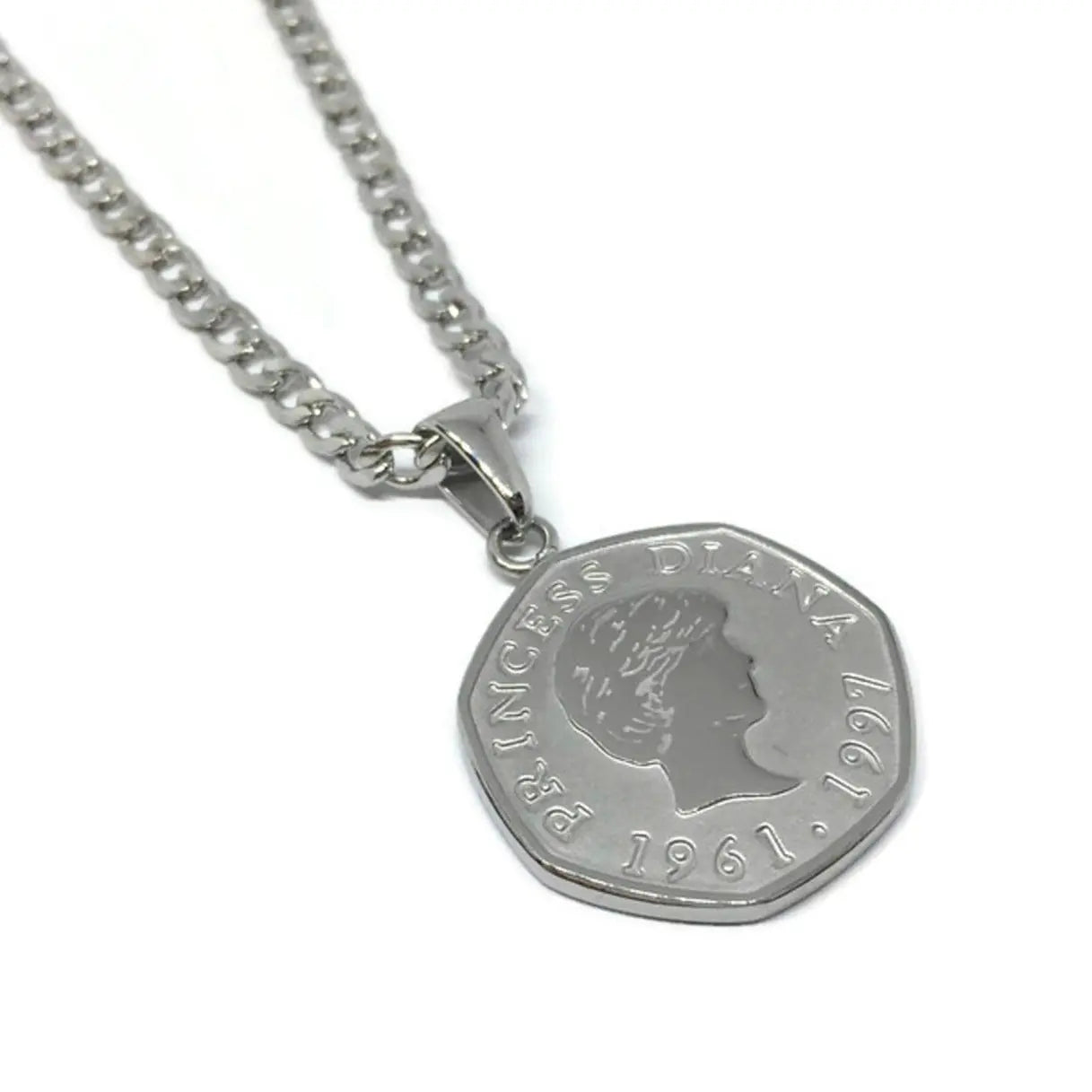 Princess Diana 50 Pence Necklace-2