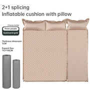 Product camouflage Can Be Spliced Self Inflating Cushion Air Mattress Camping Mat With Pillow - Memoriex 