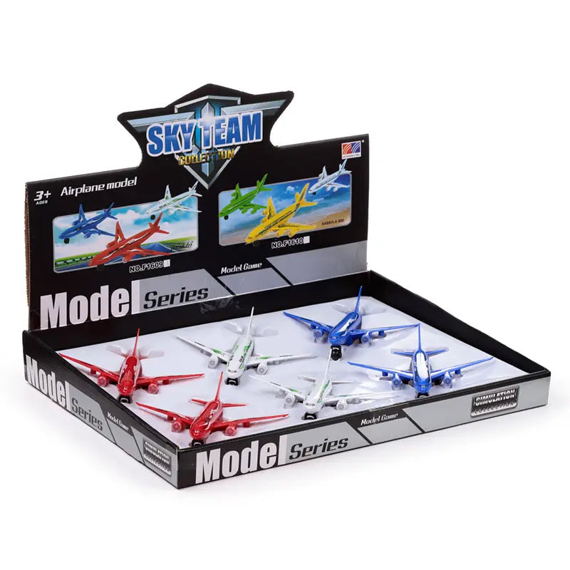 Push/Pull Light & Sound Action Toy - Sky Team Jet TY949-0