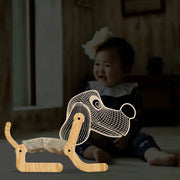 Puppy Folding Table Lamp Led Creative Product New 3D Night Light - Memoriex 