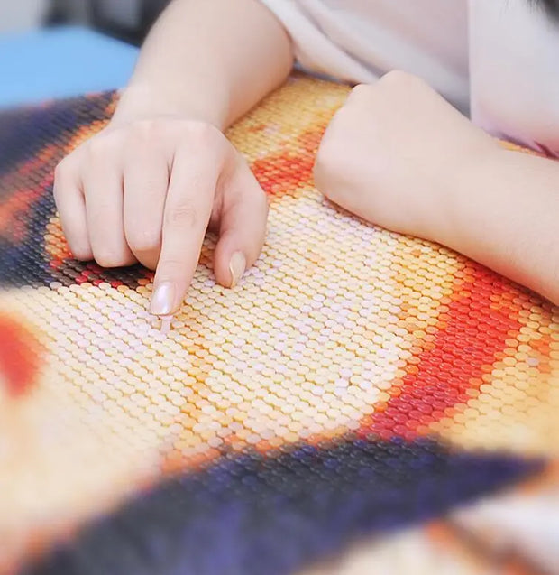 Pushpin painting, pins painting, DIY Custom photo puzzles, creative portrait handmade - Memoriex 