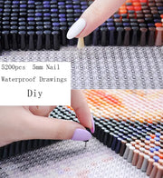 Pushpin painting, pins painting, DIY Custom photo puzzles, creative portrait handmade - Memoriex 