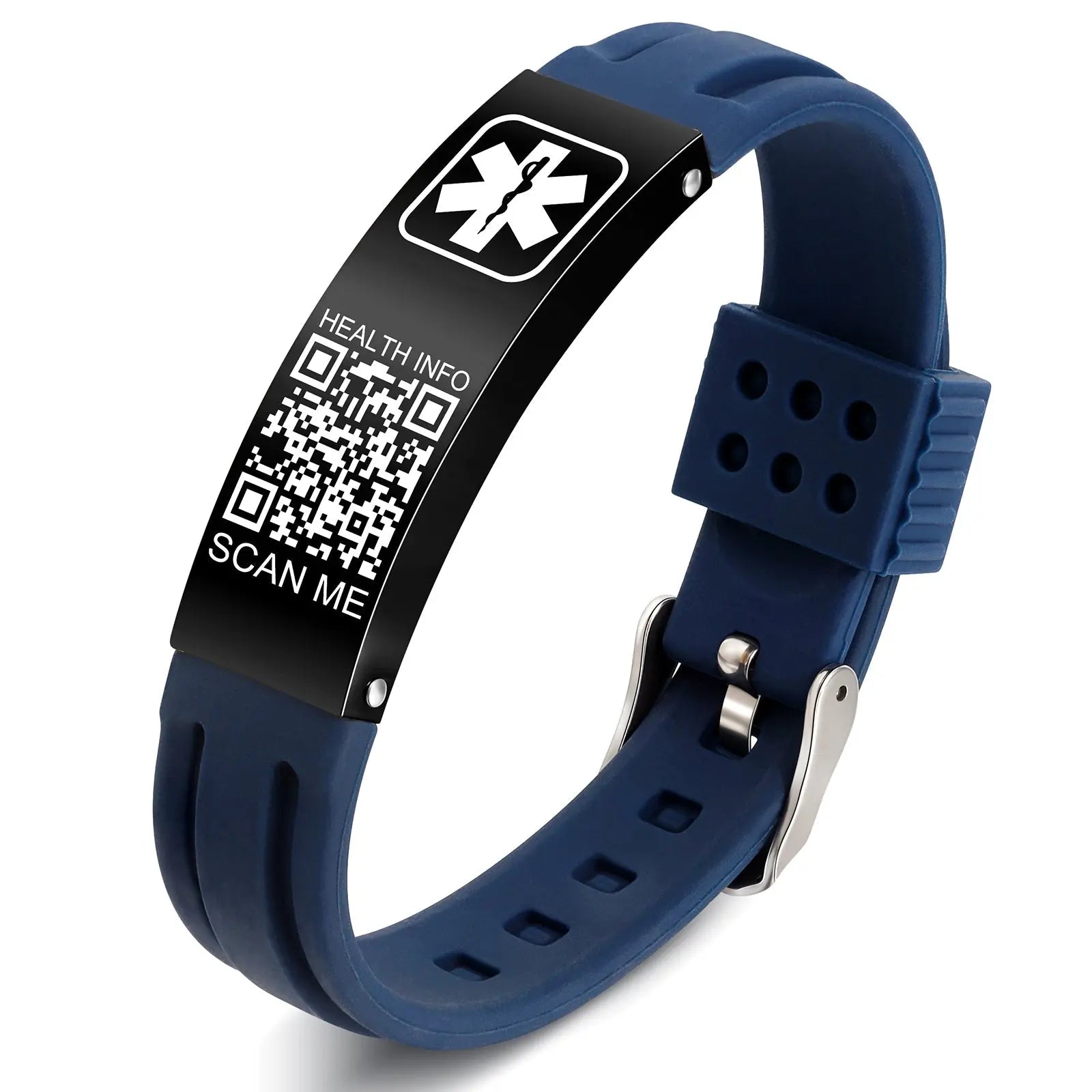 QR Code Medical Alert Bracelet-2