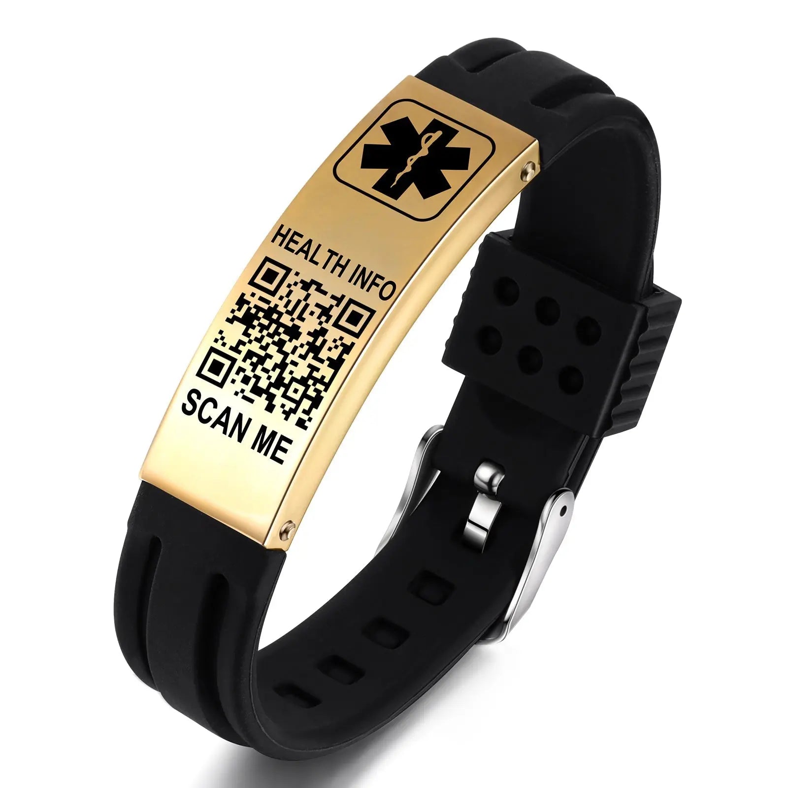 QR Code Medical Alert Bracelet-3