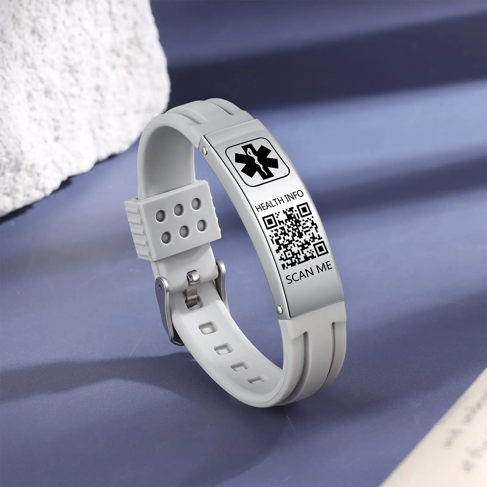 QR Code Medical Alert Bracelet-7