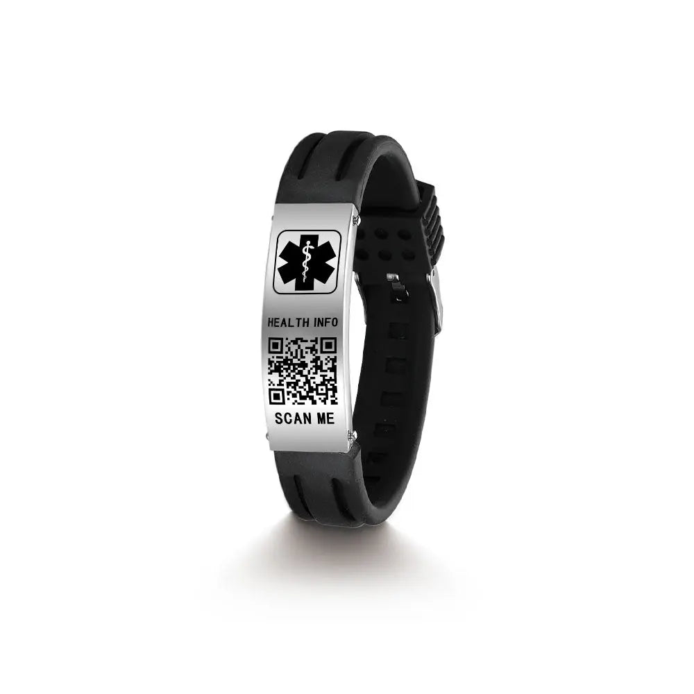 QR Code Medical Alert Bracelet-11